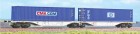 40261 ACME Articulated Container car type Sggmrss 90 of ZSSK Cargo loaded  with containers